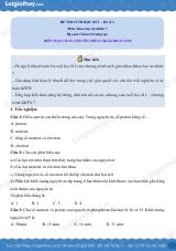 Đề thi học kì 1 KHTN 7 Chân trời sáng tạo - Đề số 11